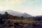 Albert Bierstadt Autumn in the Conway Meadows looking towards Mount Washington Spain oil painting artist